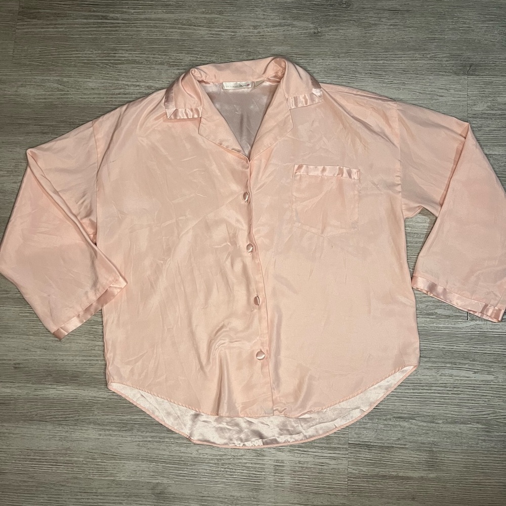 Victoria’s Secret pajama top button up pajama size small
